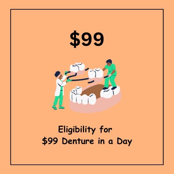 Eligibility for $99 Denture in a Day