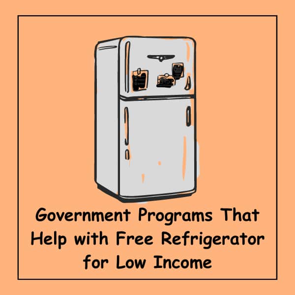 Government Programs That Help with Free Refrigerator for Low Income
