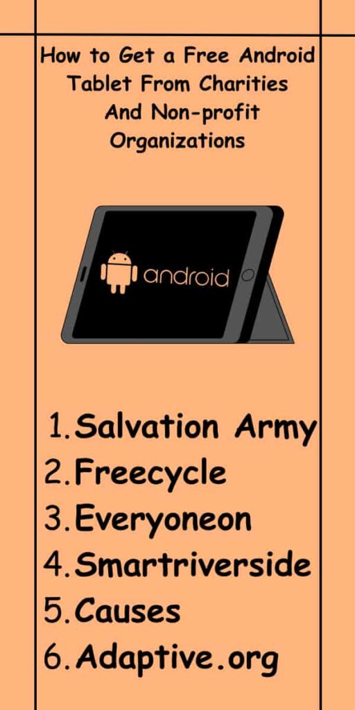 How to Get a Free Android Tablet From Charities And Non-profit Organizations