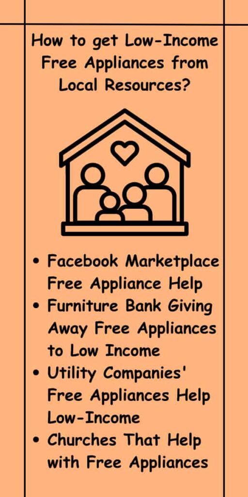 How to get Low-Income Free Appliances from Local Resources?
