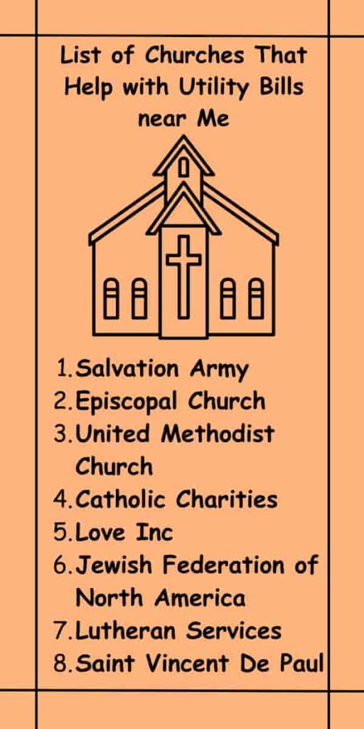 List of Churches That Help with Utility Bills near Me