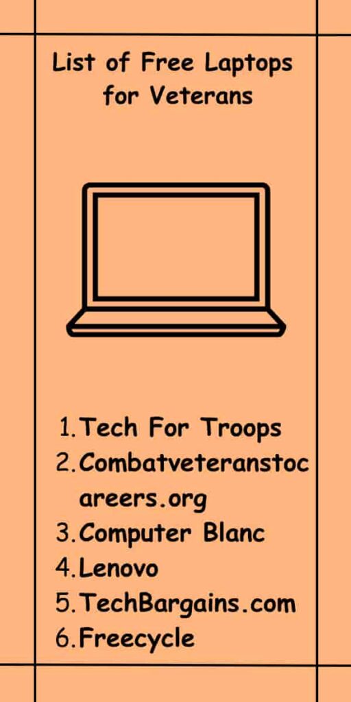 List of Free Laptops for Veterans