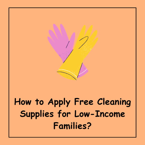 How to Apply Free Cleaning Supplies for Low-Income Families?