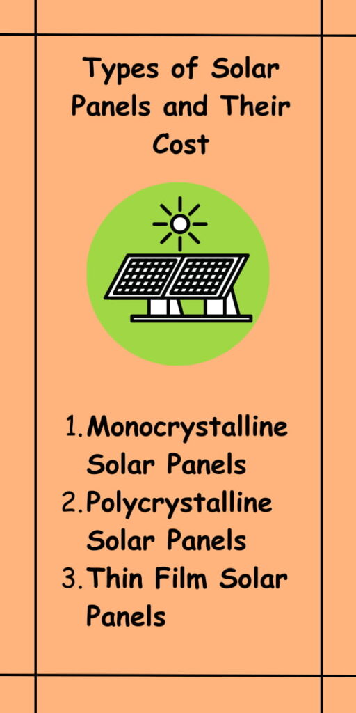 Types of Solar Panels and Their Cost