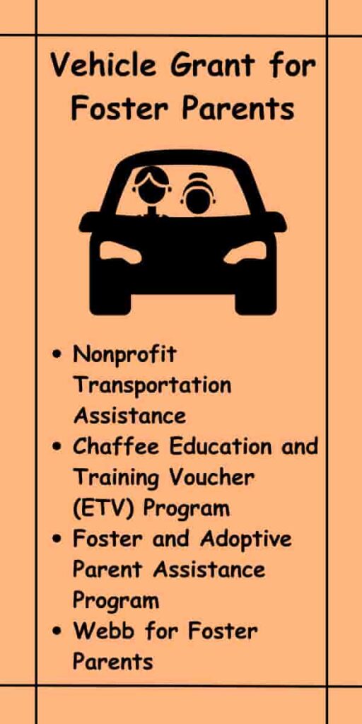 Vehicle Grant for Foster Parents