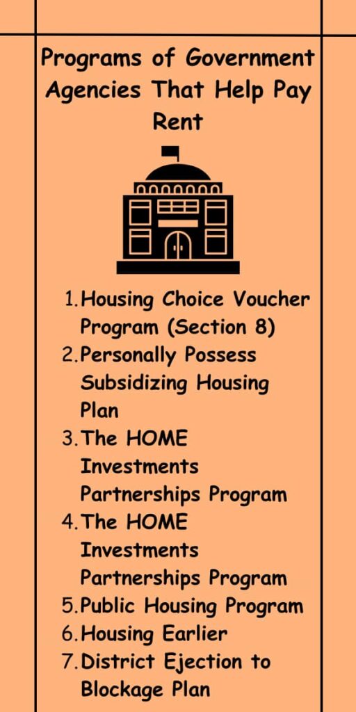 Programs of Government Agencies That Help Pay Rent
