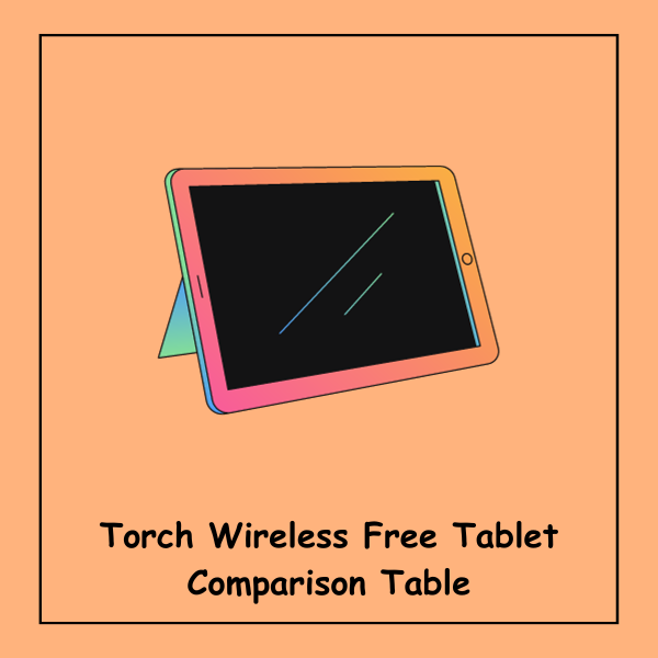 Torch Wireless Free Tablet Comparison Table