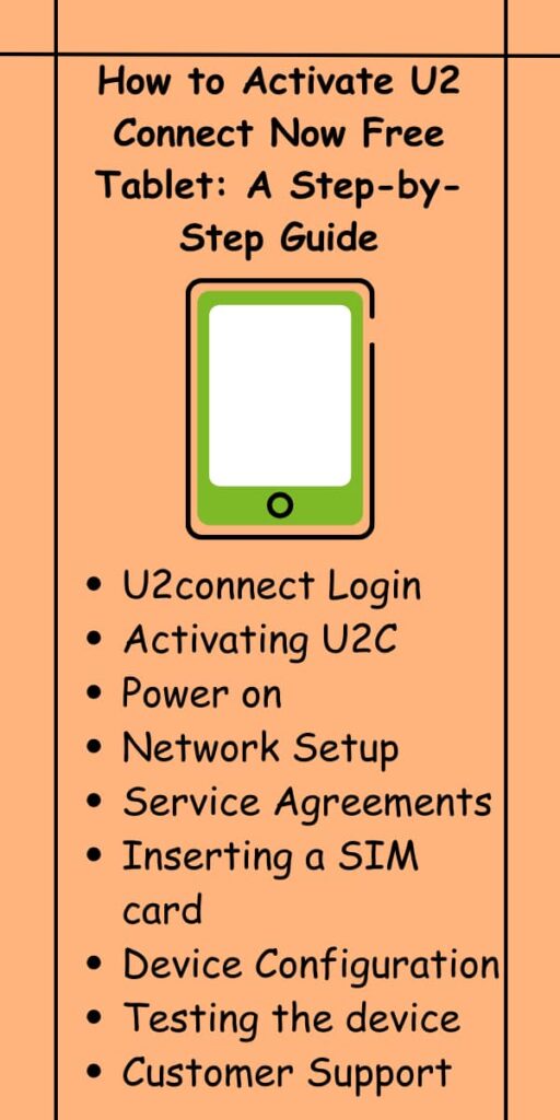 How to Activate U2 Connect Now Free Tablet: A Step-by-Step Guide
