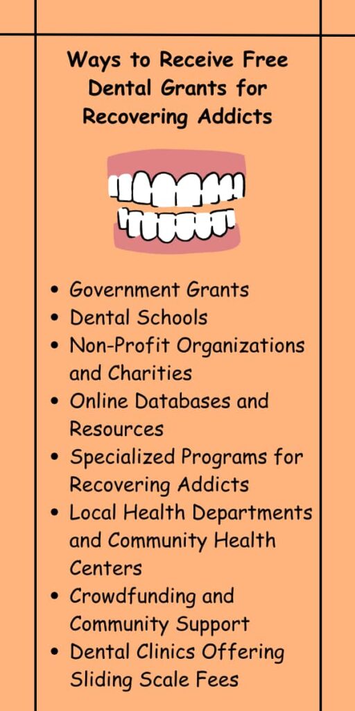 Ways to Receive Free Dental Grants for Recovering Addicts